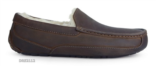 Ugg ascot ciabatte uomo pelle - ugg,